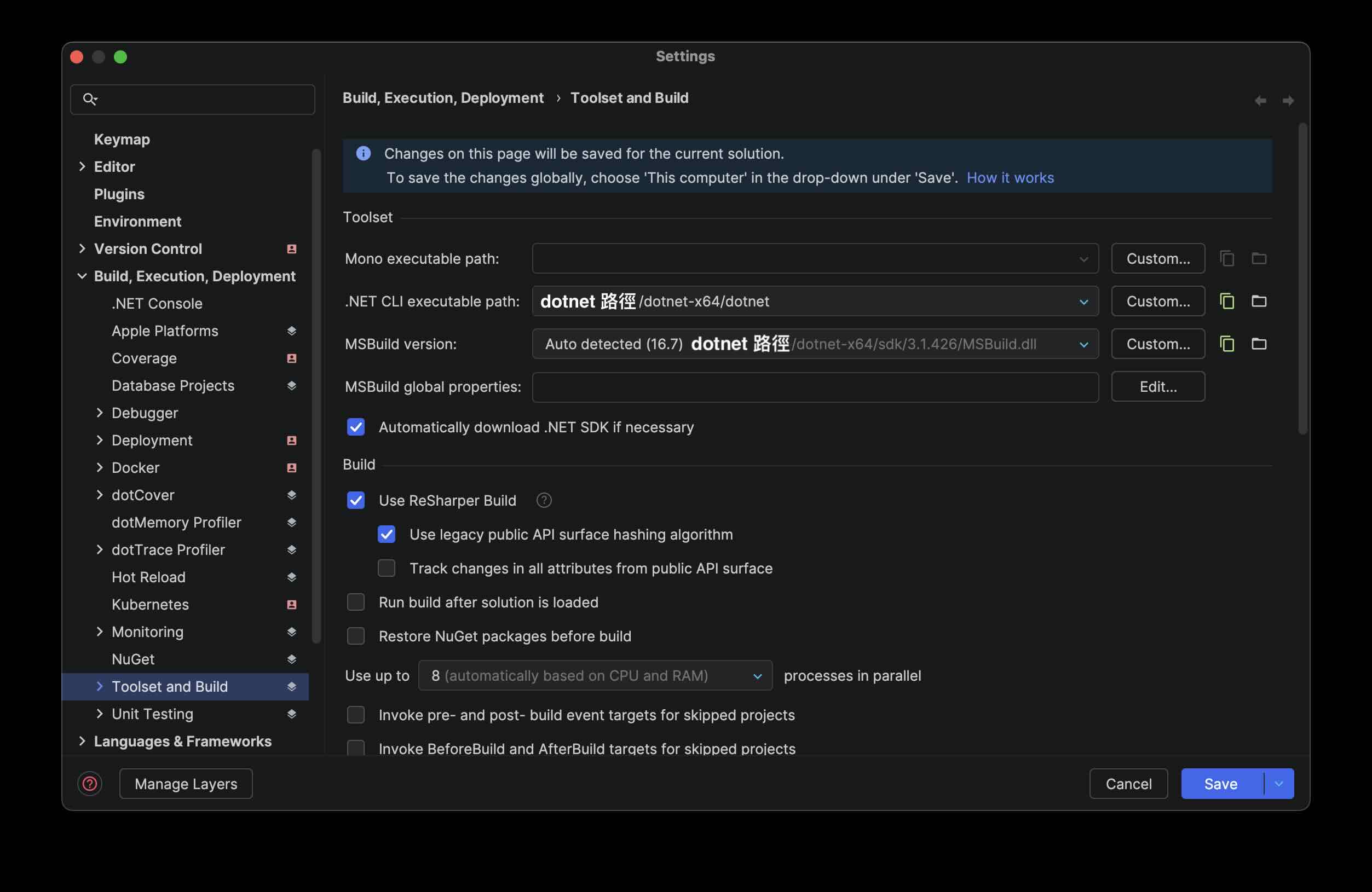 rider-setting-dotnet-cli-path